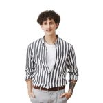 black & white striped shirt
